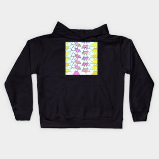 Colorful mountain tops Kids Hoodie